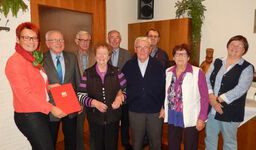 v.l.n.r. Bettina Trenkmann, Robert Wolhorn, Josef Winhuisen, Erika Dorissen, Gerhard van Beek, Dietrich Janssen, Gottfried Jahnsen, Hannelore Reintjes, Karin Wilhelm