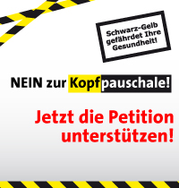 Banner NEIN zur Kopfpauschale