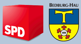 Logo SPD und Wappen Gemeinde Bedburg-Hau